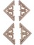 Doğal Ahşap Oyma Boyasız Çı Dekorları 6X6CM 1 (Yurt Dışından) 4