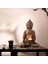 Willow Meditating Buda Heykeli Heykel Heykel Dekorasyonu Tealight 21X31CM A (Yurt Dışından) 4
