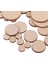 Boş Düz Yuvarlak Şekilli Doğal Ahşap Dilimler Diskler Sanat Zanaat Hobileri 100PCS 10-50MM (Yurt Dışından) 5