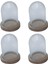4 Şeffaf Cam Cloche Dome W / Dekor Için I, Sarı (Yurt Dışından) 2