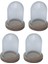 4 Şeffaf Cam Cloche Dome W / Dekor Için I, Sarı (Yurt Dışından) 3