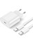 PD25T Qc3.0 Pd 23W Type-C To Type-C Hızlı Şarj Aleti Set Beyaz 1