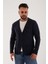 Lacivert Erkek Pamuklu Triko Blazer Ceket 1
