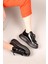 ALVA Bağcıklı Rugan Sneakers SİYAH 8