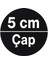 Zemin Koruyucu Keçe 50 mm Yapışkanlı (8'li Paket) Masa Sandalye Mobilya Koltuk Ayak Keçesi Siyah 2