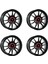 Eyj 123 6.5X15 5X98 ET35 Black 67.1  FŻAT,CITROEN,ALFA ROMEO Uyumlu 4 Adet Oto Jant 1