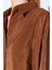 Kahve Soft Yumuşak Dokulu Modal Karışımlı Oversize Kadın Gömlek - 9503 4