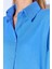 Saks Kolları Salaş Yıkamalı Müslin Oversize Rahat Kalıp Kadın Basic Gömlek| Mks166881-01-6881 4