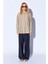 Toprak Modal Soft Dokulu Yumuşak Gizli Pat Detaylı Oversize Kadın Gömlek - 8262 3