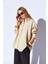 Bej Soft Yumuşak Dokulu Modal Karışımlı Oversize Kadın Gömlek - 9503 3