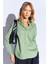Çağla Oversize Tek Cepli Gabardin Rahat Kesim Soft Dokulu Pamuk Kadın Gömlek - 8174 1