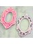 Yaprak Çiçek Kabartmalı 28cm Çerçeve Silikon Kalıp K-053 1