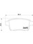 Renault Kangoo Arka Fren Balatasi (2007-2021) 1.5 Dcı CM00388 2