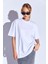 Kalın Soft Dokulu Enjeksiyon Minimal Baskı Detaylı Oversize Rahat Kalıp Pamuk T-Shirt 1