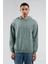 Yıkamalı/eskitme/soluk Efektli Regular/normal Kalıp Kapşonlu Kanguru Cepli Örme SWEATSHIRT-8851 1