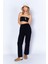 Siyah Rahat Kesim Müslin Pantolon| EDI100667011-7011 1