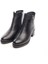 Deri Kısa Topuk Fermuarlı Kadın Bot 2
