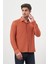 Erkek Kiremit Trend Slim Fit Italyan Yaka Gömlek 2