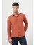 Erkek Kiremit Trend Slim Fit Italyan Yaka Gömlek 3