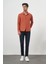 Erkek Kiremit Trend Slim Fit Italyan Yaka Gömlek 4