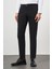 Erkek Siyah Chino Dynamik Fit Pantolon 4