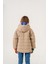 Kız Çocuk Kapşonlu Kare Kapitoneli Mont 3