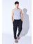 Siyah Beli Lastikli Baggy Kalıp Rahat Kesim Örme Dokulu Pantalon Jogger | EE1000619928 3