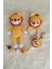 Amigurumi Aslan,çıngırak, Emzik Zinciri 3^lü Set Örgü Oyuncak 1