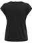 ONLHANNAH S/S V-NECK TOP Siyah Kadın Kısa Kol T-Shirt 3