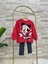Yeni Sezon Kız Çocuk Minnie Mouse Baskılı Pamuklu 3 Iplik Şardonsuz Fitilli Yılbaşı Temalı Taytlı Alt-Üst Takım 4