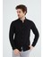 Erkek Slim Fit Dar Kesim Düğmeli Yaka Keten Görünümlü %100 Pamuk Flamlı Gömlek Düz Renkler Seçenekleri 3