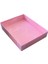 Asetat Kapaklı Karton Kutu Mermer Desenli 12 x 15 x 3 cm (10 Adet) Pembe 1