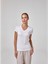 Kadın Kısa Kollu V Yaka Body T-Shirt Fit Kalıp 1