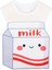 Unisex Milk Süt Desenli Önlük 1