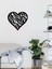 - Tree Love Metal Tablo, Duvar Dekoru - Sevgi, Sevgili, Aşk Temalı Hediyelik Tablo - 52 x 49 - cm -Siyah - Doğum Günü - Sevgililer Günü - Anneler Günü -LOVE-070 2