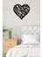 - Tree Love Metal Tablo, Duvar Dekoru - Sevgi, Sevgili, Aşk Temalı Hediyelik Tablo - 52 x 49 - cm -Siyah - Doğum Günü - Sevgililer Günü - Anneler Günü -LOVE-070 3