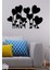 - Heart Flower Metal Tablo, Duvar Dekoru - Sevgi, Sevgili, Aşk Temalı Hediyelik Tablo - 77 x 50 - cm -Siyah - Doğum Günü - Sevgililer Günü - Anneler Günü -LOVE-085 1