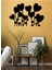 - Heart Flower Metal Tablo, Duvar Dekoru - Sevgi, Sevgili, Aşk Temalı Hediyelik Tablo - 77 x 50 - cm -Siyah - Doğum Günü - Sevgililer Günü - Anneler Günü -LOVE-085 4