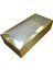 Pencereli Karton Kutu Düz Renk 20 x 10 x 5 cm (10 Adet) Gold 1