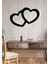 - Pofuduk Kalp Metal Tablo, Duvar Dekoru - Sevgi, Sevgili, Aşk Temalı Hediyelik Tablo - 50 x 33 - cm -Siyah - Doğum Günü - Sevgililer Günü - Anneler Günü -LOVE-042 4