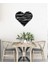 - Kalpli Fırça Metal Tablo, Duvar Dekoru - Sevgi, Sevgili, Aşk Temalı Hediyelik Tablo - 60 x 52 - cm -Siyah - Doğum Günü - Sevgililer Günü - Anneler Günü -LOVE-116 1