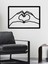 - Heart Made Metal Tablo, Duvar Dekoru - Sevgi, Sevgili, Aşk Temalı Hediyelik Tablo - 72 x 50 - cm -Siyah - Doğum Günü - Sevgililer Günü - Anneler Günü -LOVE-081 3