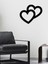 - 2heart Metal Tablo, Duvar Dekoru - Sevgi, Sevgili, Aşk Temalı Hediyelik Tablo - 47 x 40 - cm -Siyah - Doğum Günü - Sevgililer Günü - Anneler Günü -LOVE-022 1