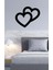 - 2heart Metal Tablo, Duvar Dekoru - Sevgi, Sevgili, Aşk Temalı Hediyelik Tablo - 47 x 40 - cm -Siyah - Doğum Günü - Sevgililer Günü - Anneler Günü -LOVE-022 4