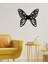 - Butterfly Heart Metal Tablo, Duvar Dekoru - Sevgi, Sevgili, Aşk Temalı Hediyelik Tablo - 50 x 43 - cm -Siyah - Doğum Günü - Sevgililer Günü - Anneler Günü -LOVE-025 1