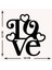 - Kalpli Love Metal Tablo, Duvar Dekoru - Sevgi, Sevgili, Aşk Temalı Hediyelik Tablo - 50 x 52 - cm -Siyah - Doğum Günü - Sevgililer Günü - Anneler Günü -LOVE-134 5