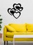 - 4heart Metal Tablo, Duvar Dekoru - Sevgi, Sevgili, Aşk Temalı Hediyelik Tablo - 52 x 51 - cm -Siyah - Doğum Günü - Sevgililer Günü - Anneler Günü -LOVE-035 1