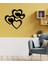 - 4heart Metal Tablo, Duvar Dekoru - Sevgi, Sevgili, Aşk Temalı Hediyelik Tablo - 52 x 51 - cm -Siyah - Doğum Günü - Sevgililer Günü - Anneler Günü -LOVE-035 3