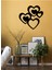 - 4heart Metal Tablo, Duvar Dekoru - Sevgi, Sevgili, Aşk Temalı Hediyelik Tablo - 52 x 51 - cm -Siyah - Doğum Günü - Sevgililer Günü - Anneler Günü -LOVE-035 4