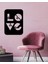 - Kalpli Love Metal Tablo, Duvar Dekoru - Sevgi, Sevgili, Aşk Temalı Hediyelik Tablo - 60 x 43 - cm -Siyah - Doğum Günü - Sevgililer Günü - Anneler Günü -LOVE-058 3